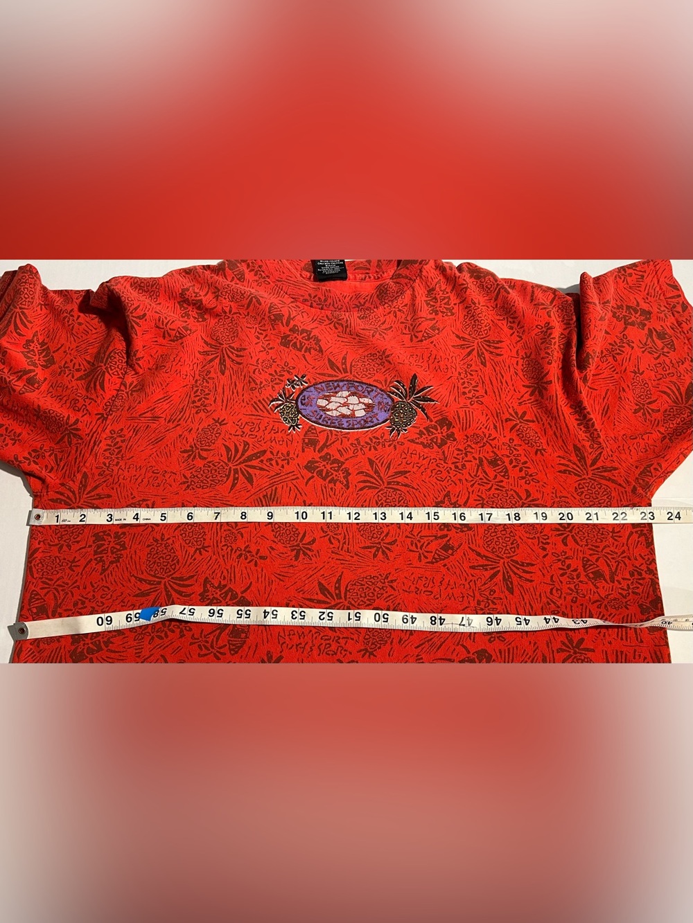 VTG 90s Newport Surf & Sport Hawaiian Skate Surfing AOP Shirt XL Single Stitch - Picture 3 of 16